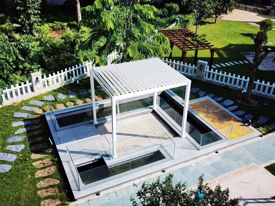 aluminum pergola with adjustable louvers（1）